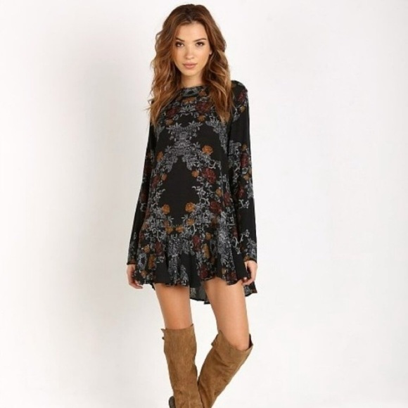 EUC Free People Smooth Talker Raven Combo tunic dress - Picture 12 of 16